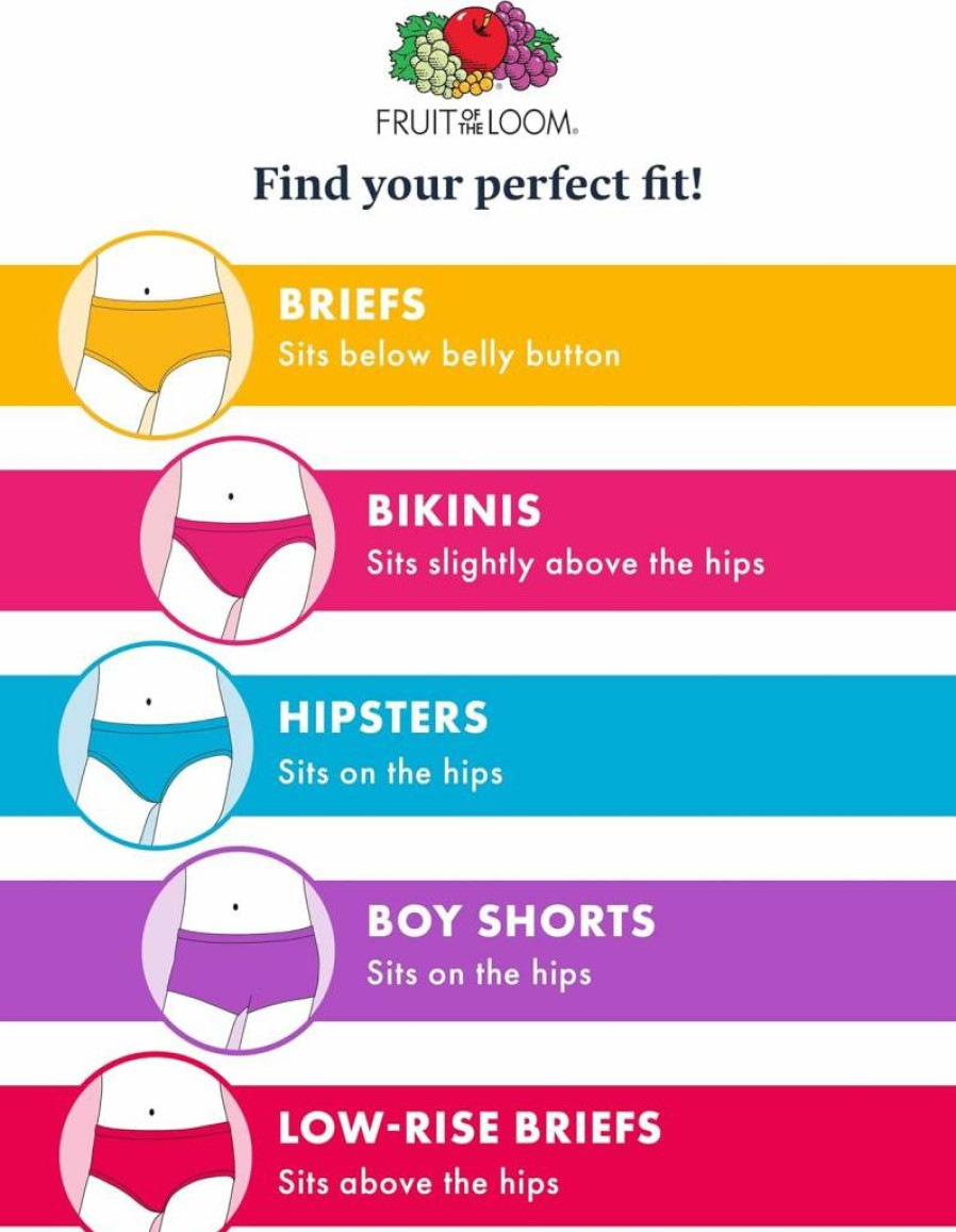 Fruit of the Loom Girls' Seamless Hipster Underwear 6-Pack - Soft Cotton Assorted Colors Multipack
