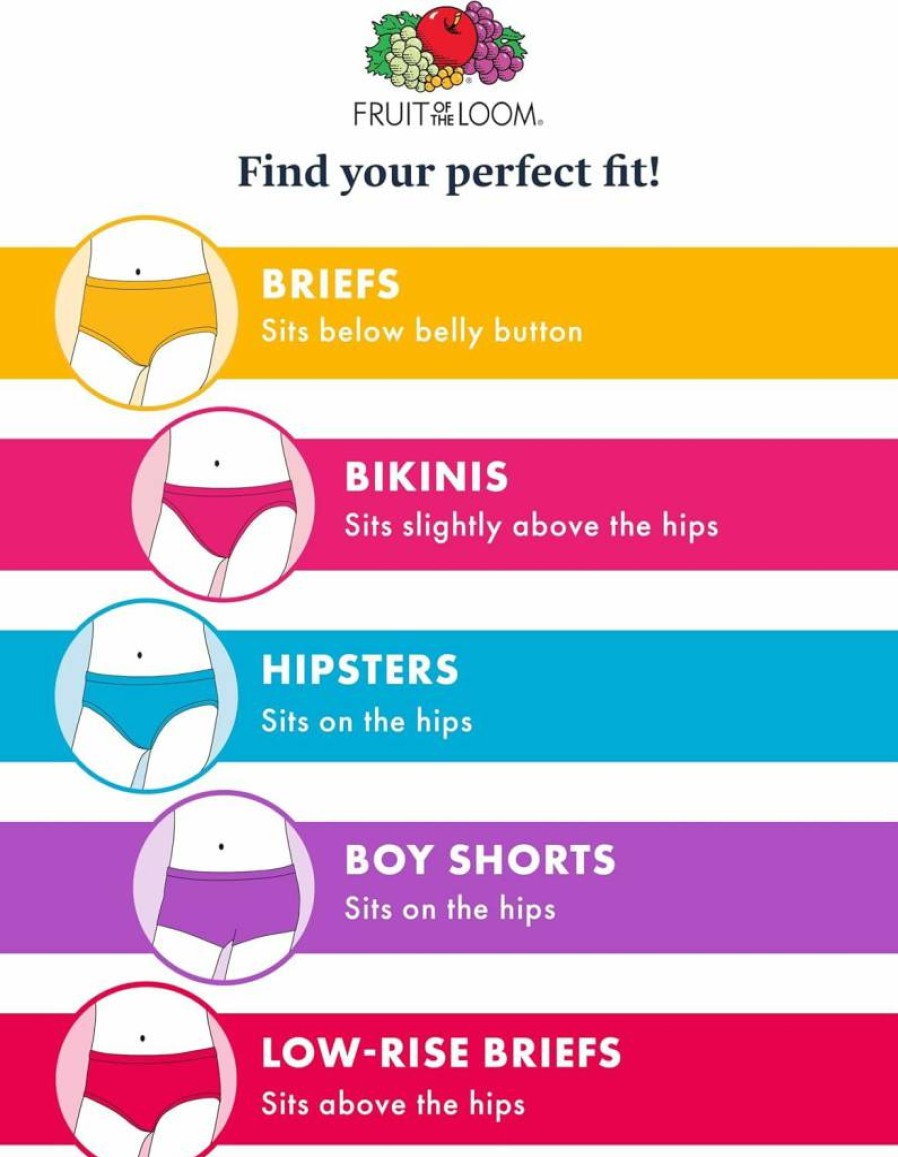 Fruit Of The Loom Girls' Seamless Cotton Underwear Multipack - Soft Breathable Panties for Kids - 5-Pack Assorted Colors