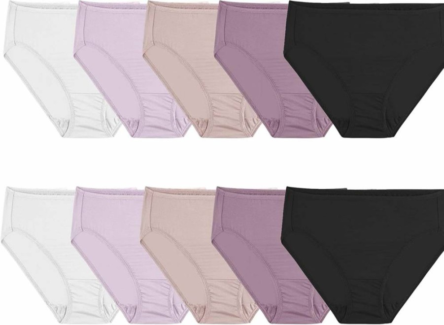 Fruit of the Loom Women's Plus Size Microfiber Underwear – Lightweight, Sleek & Comfortable