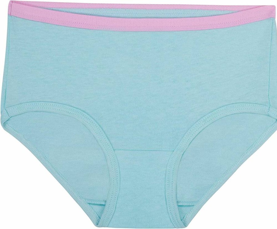 Fruit of the Loom Girls' Cotton Underwear Multipack - Soft Breathable Briefs for Kids