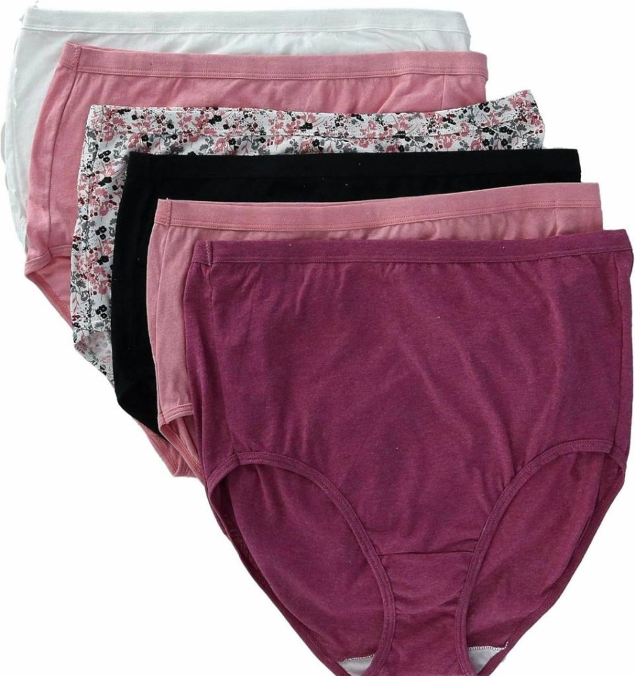 Fruit of the Loom Women's Cotton Brief Underwear - Tag-Free, Breathable, Plus Size Options - Eversoft Comfort