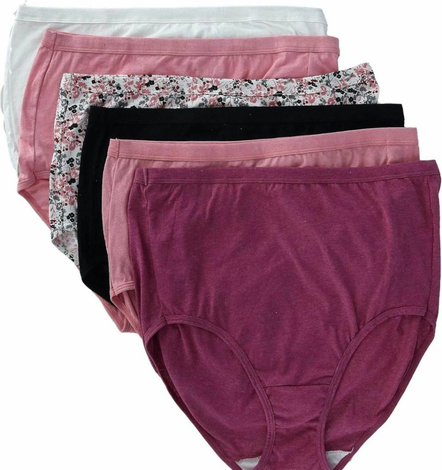 Fruit of the Loom Women's Cotton Brief Underwear - Tag-Free, Breathable, Plus Size Options - Soft Comfort for Everyday Wear