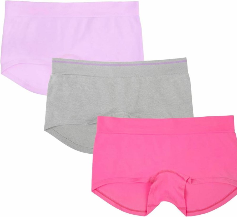 Fruit of the Loom Women's Seamless Boyshorts 3-Pack - Comfortable Everyday Underwear for Women