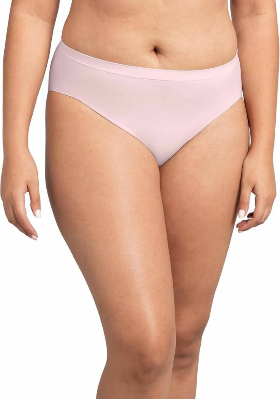 Fruit of the Loom Women's Seamless High-Cut Underwear - Soft Breathable Panties - 8-Pack Assorted Colors