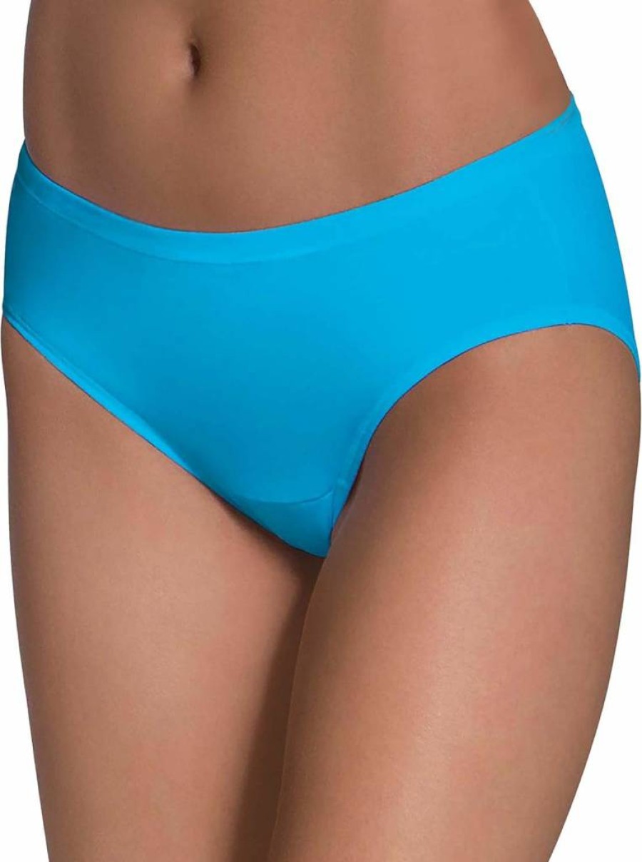 Fruit of the Loom Women's 6-Pack Cotton Hipster Underwear with Comfortable Covered Waistband