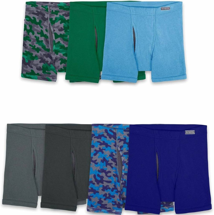 Fruit of the Loom Boys' Coolzone Boxer Briefs with Comfort Fly - Breathable Underwear for Active Kids
