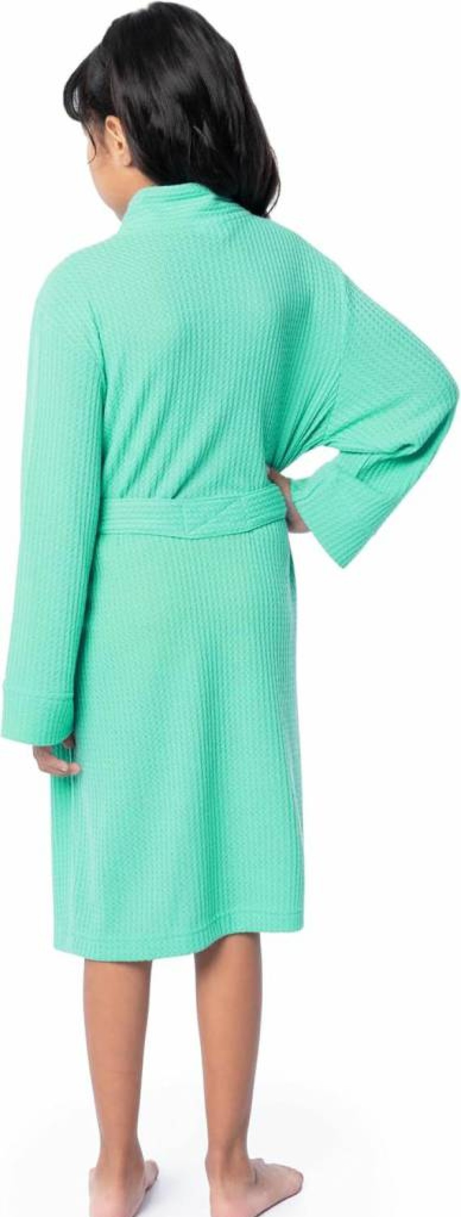 Fruit of the Loom Girls' Classic Waffle Robe - Soft Cotton Bathrobe for Kids
