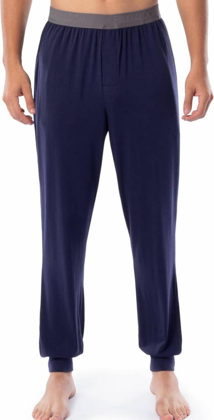 Fruit of the Loom Men's 2-Pack 360° Stretch Jogger Pajama Pants for Comfortable Sleepwear