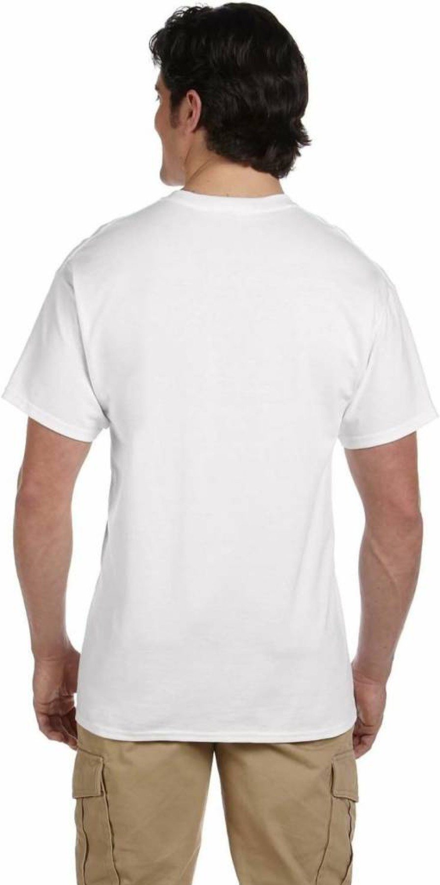 Fruit of the Loom Men's 100% Cotton Tag-Free Crew Neck Undershirts 3-Pack