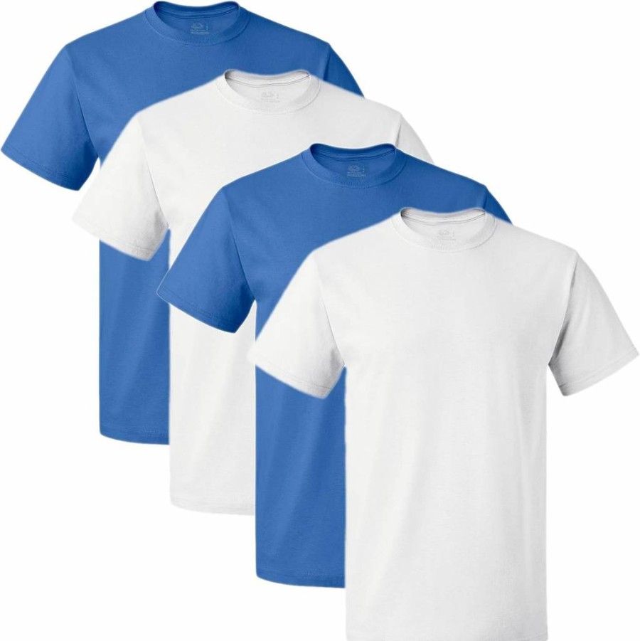 Fruit of the Loom Men's 100% Cotton Tag-Free Crew Neck Undershirts 3-Pack