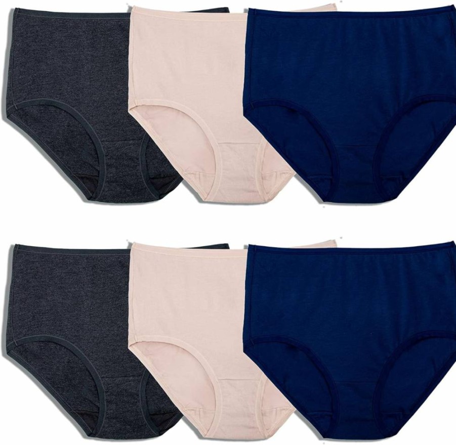 Fruit of the Loom Women's 360° Plus Size Underwear - High Performance Stretch for Ultimate Comfort