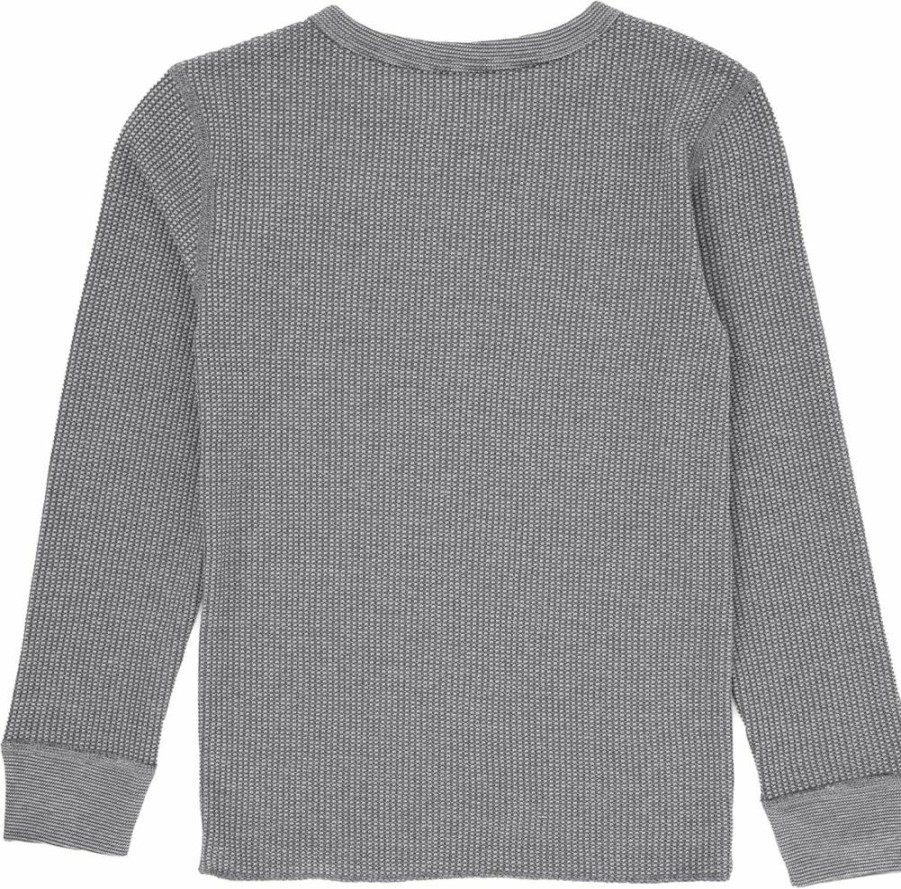 Fruit Of The Loom Boys' 2-Pack Thermal Waffle Crewneck Shirts - Premium Cotton Winter Tops