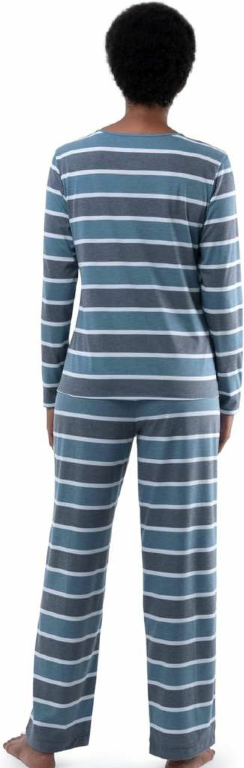 Fruit of the Loom Women's 2-Piece Long Sleeve Sleep Set - Soft Pajama Tee & Pants for Comfortable Nights