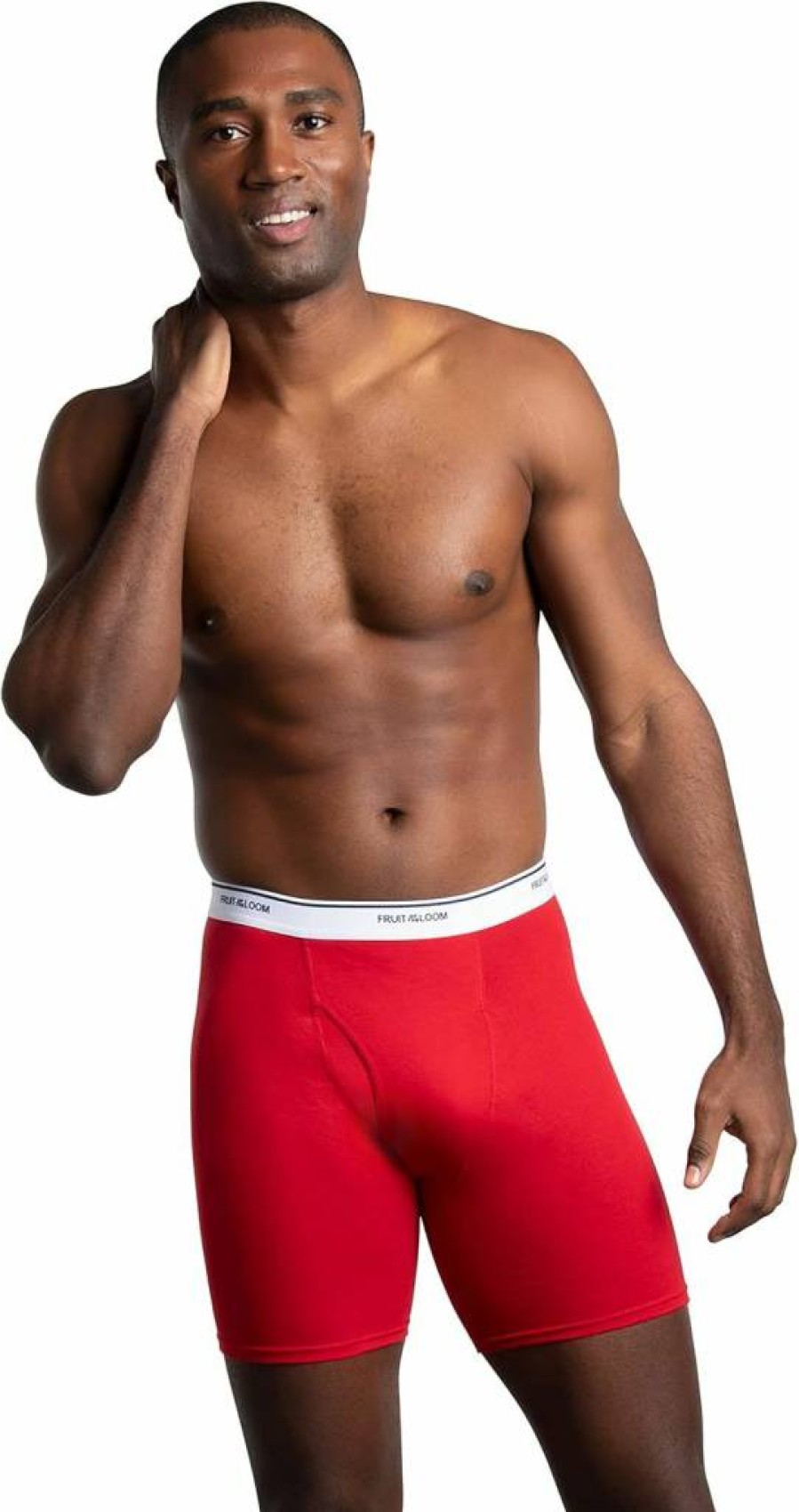 Fruit of the Loom Men's Lightweight Breathable Cotton Blend Underwear - Soft Comfortable Active Boxer Briefs