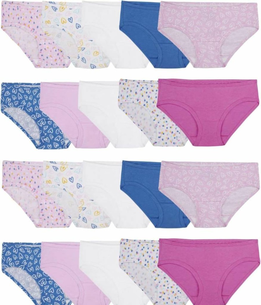 Fruit of the Loom Girls' Soft Cotton Hipster Underwear - Breathable Comfort for Everyday Wear
