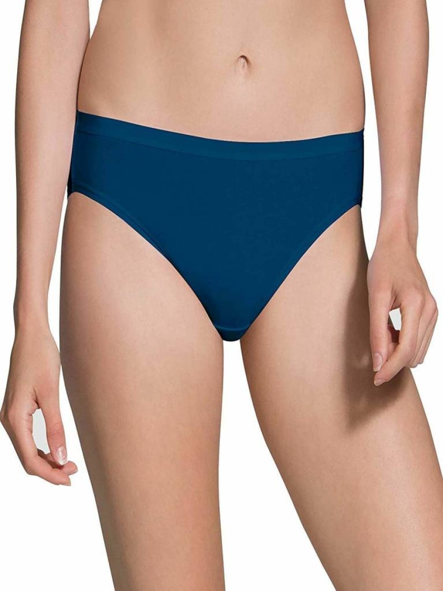 Fruit of the Loom Women's Soft Cotton Blend Bikini Underwear - Comfortable Breathable Panties for Everyday Wear
