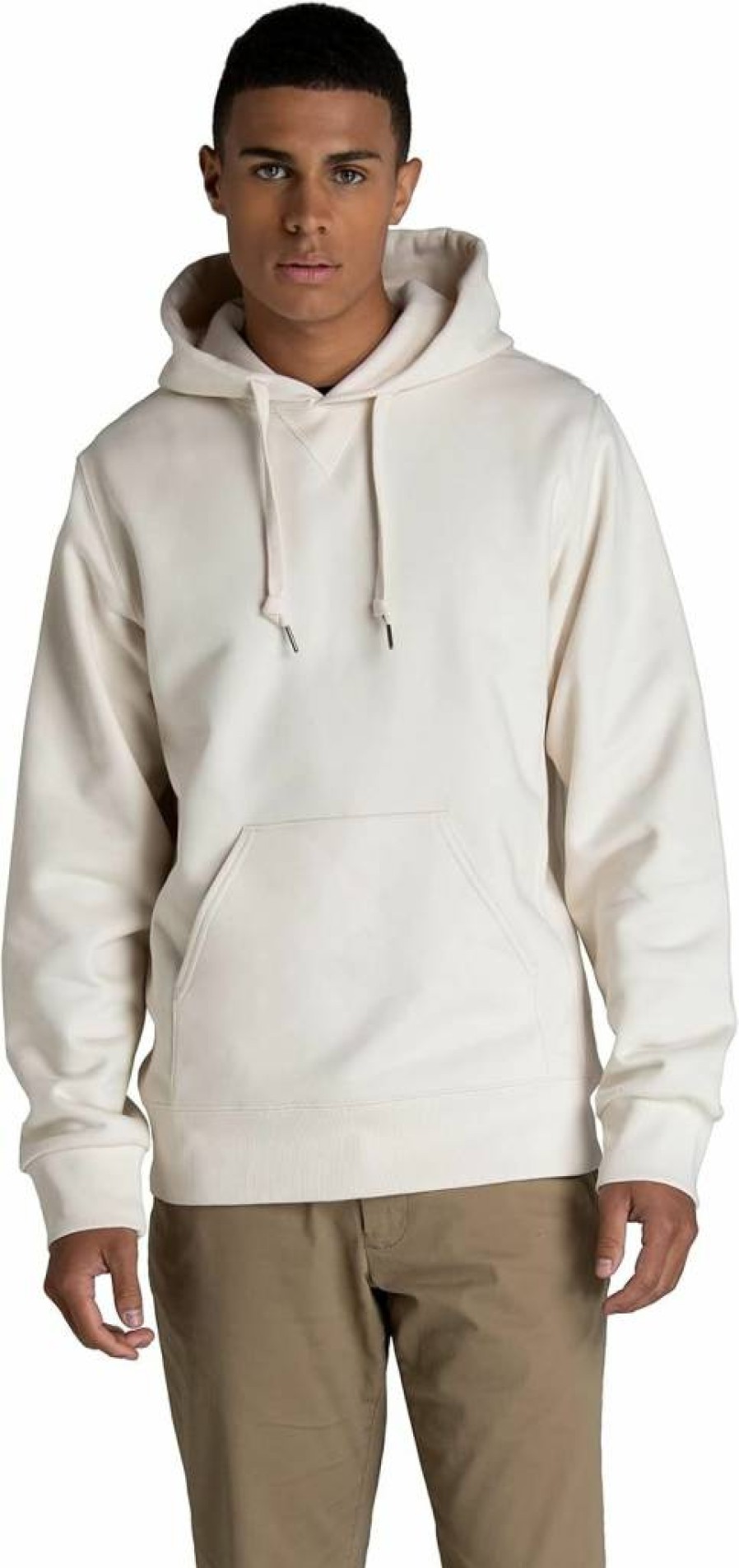 Fruit of the Loom Men's Soft Cotton Blend Fleece Crewneck Sweatshirt & Hoodie, Comfort Pullover, Sizes S-2XL, Cream, Medium