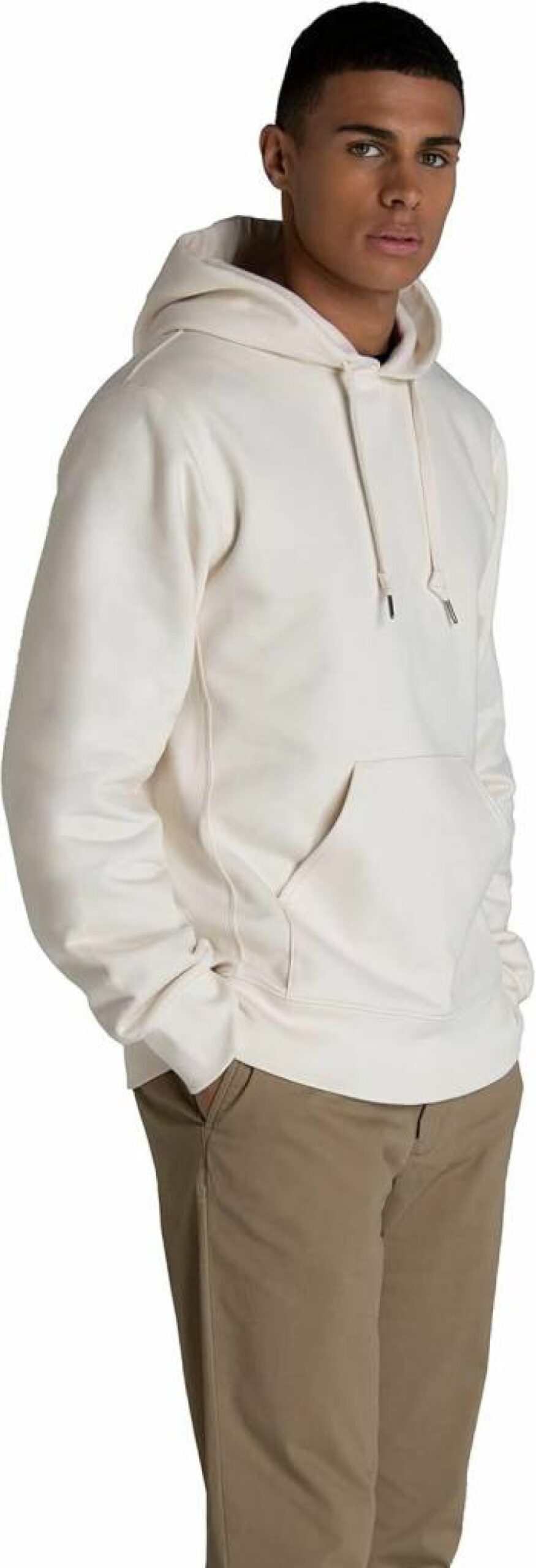 Fruit of the Loom Men's Soft Cotton Blend Fleece Crewneck Sweatshirt & Hoodie, Comfort Pullover, Sizes S-2XL, Cream, Medium