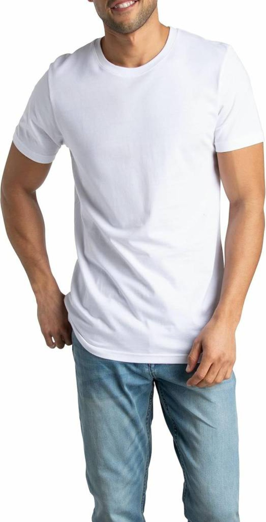 Fruit of the Loom Men's Relaxed Fit Crafted Comfort T-Shirt, Classic Cotton Tee, Sizes S to 2XL