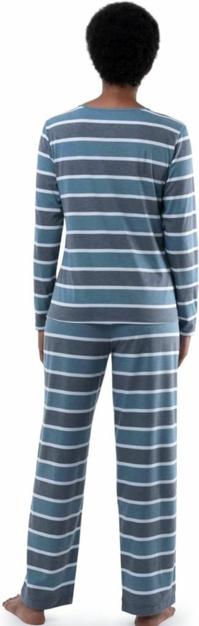 Fruit of the Loom Women's 2-Piece Long Sleeve Sleep Set - Soft Pajama Top & Pants for Comfortable Nights