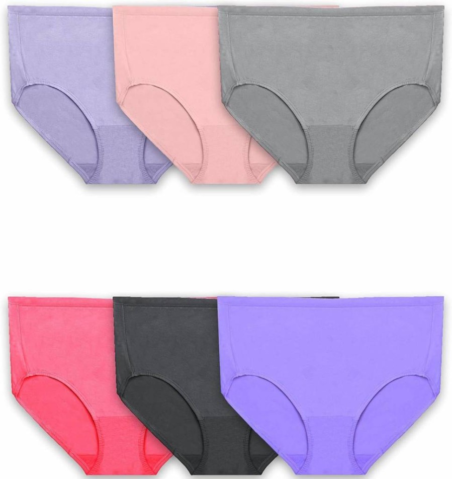Fruit of the Loom Women's Plus Size 360° Stretch Underwear - High Performance Comfort for All-Day Wear