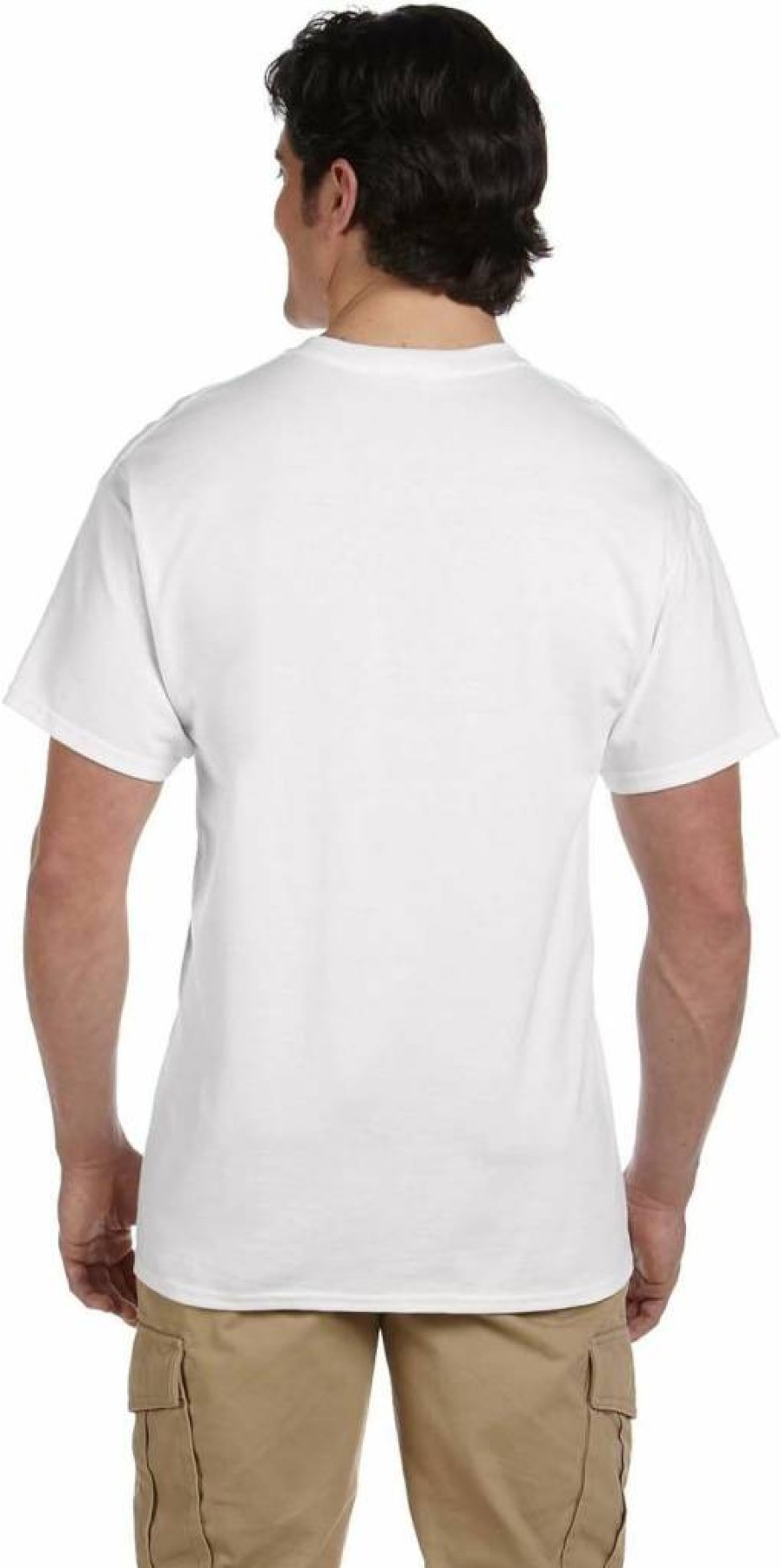 Fruit of the Loom Men's 100% Cotton Tag-Free Crew Neck Undershirts 3-Pack