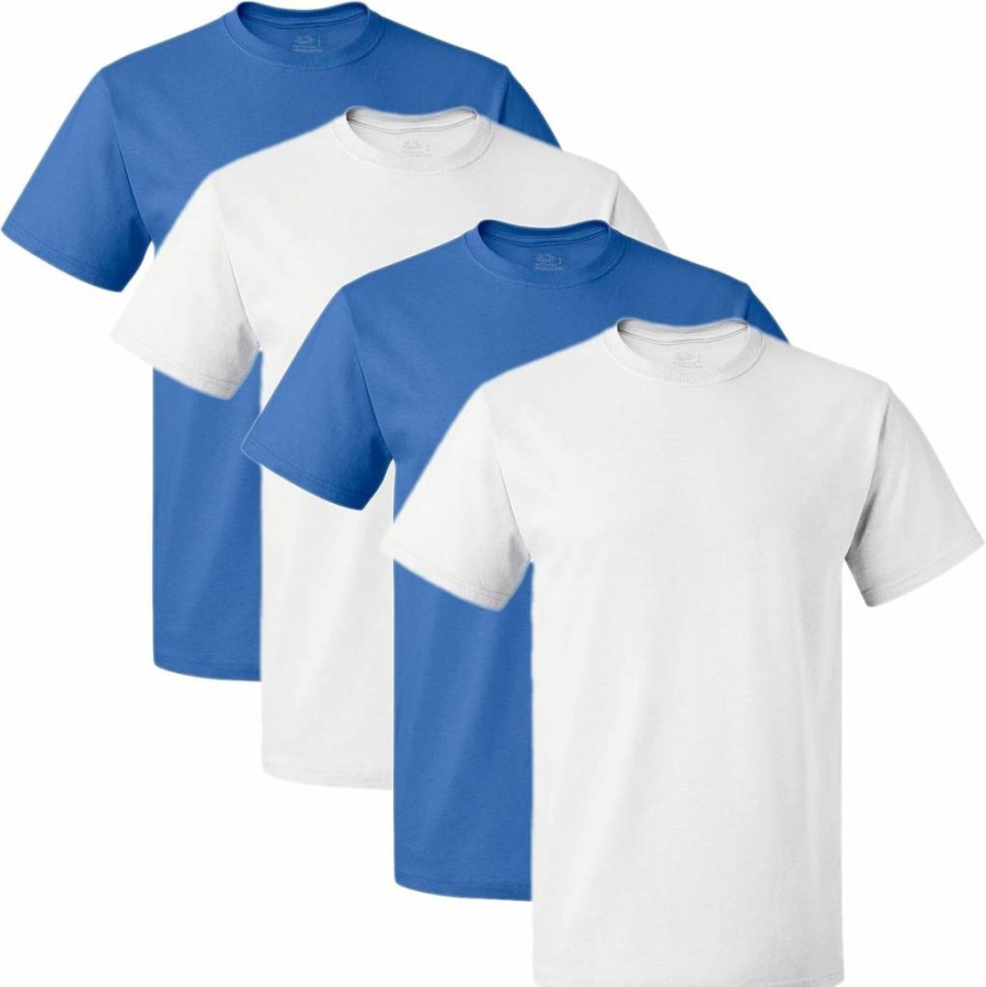 Fruit of the Loom Men's 100% Cotton Tag-Free Crew Neck Undershirts 3-Pack