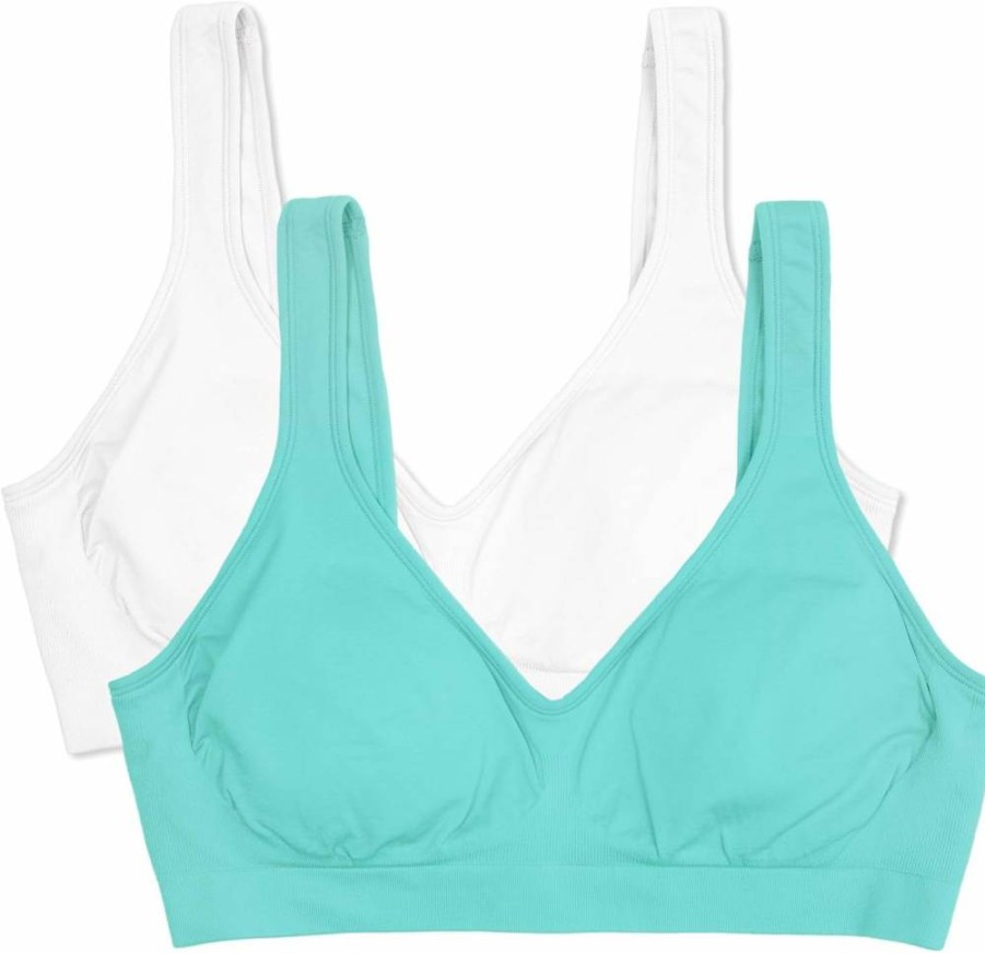 Fruit of the Loom Women's Comfort Wireless Seamless Bra - Soft Support Bralette for Everyday Wear