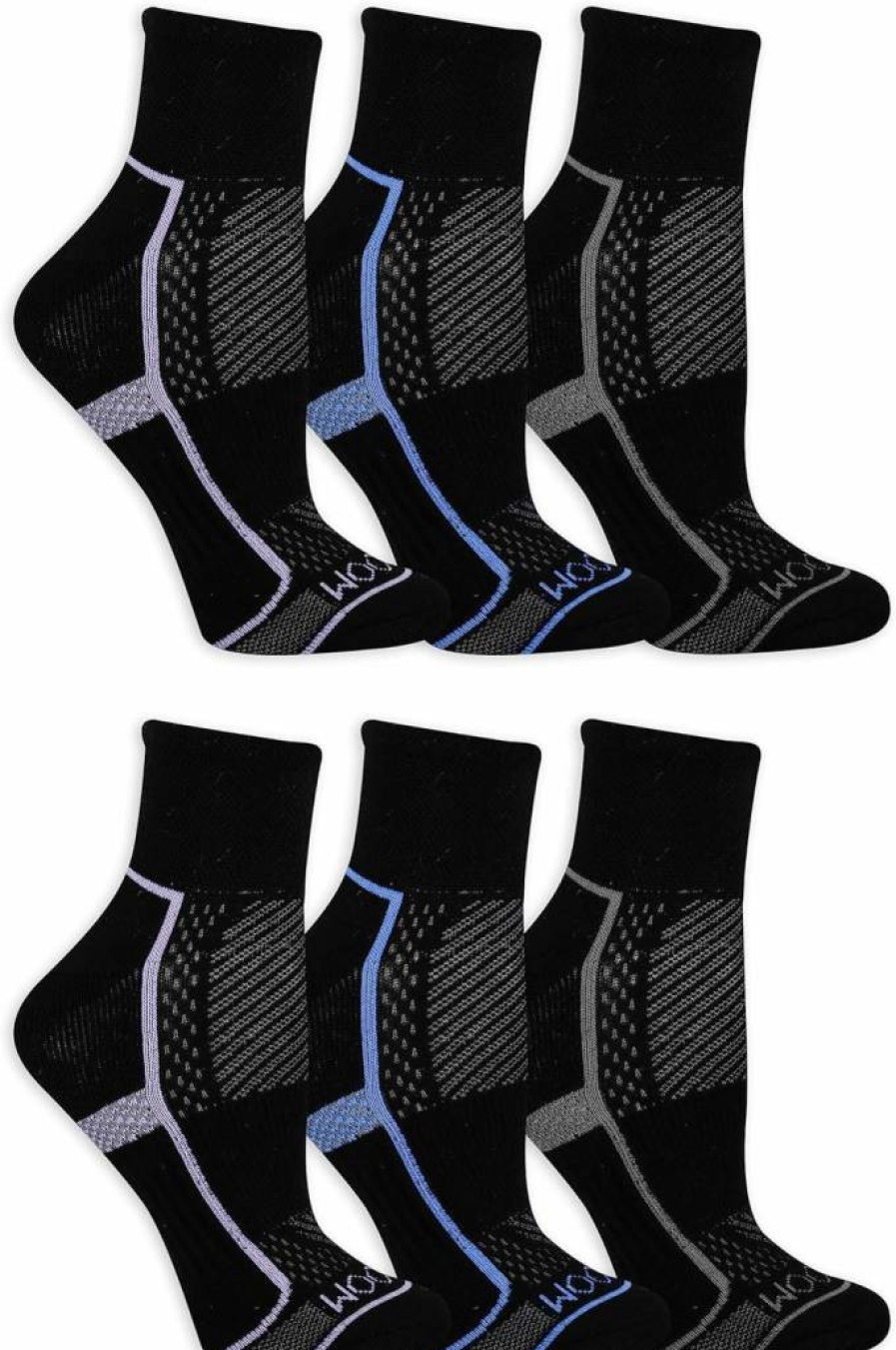 Fruit of the Loom Women's 6-Pack Coolzone Cotton Ankle Socks - Breathable Comfort for Everyday Wear