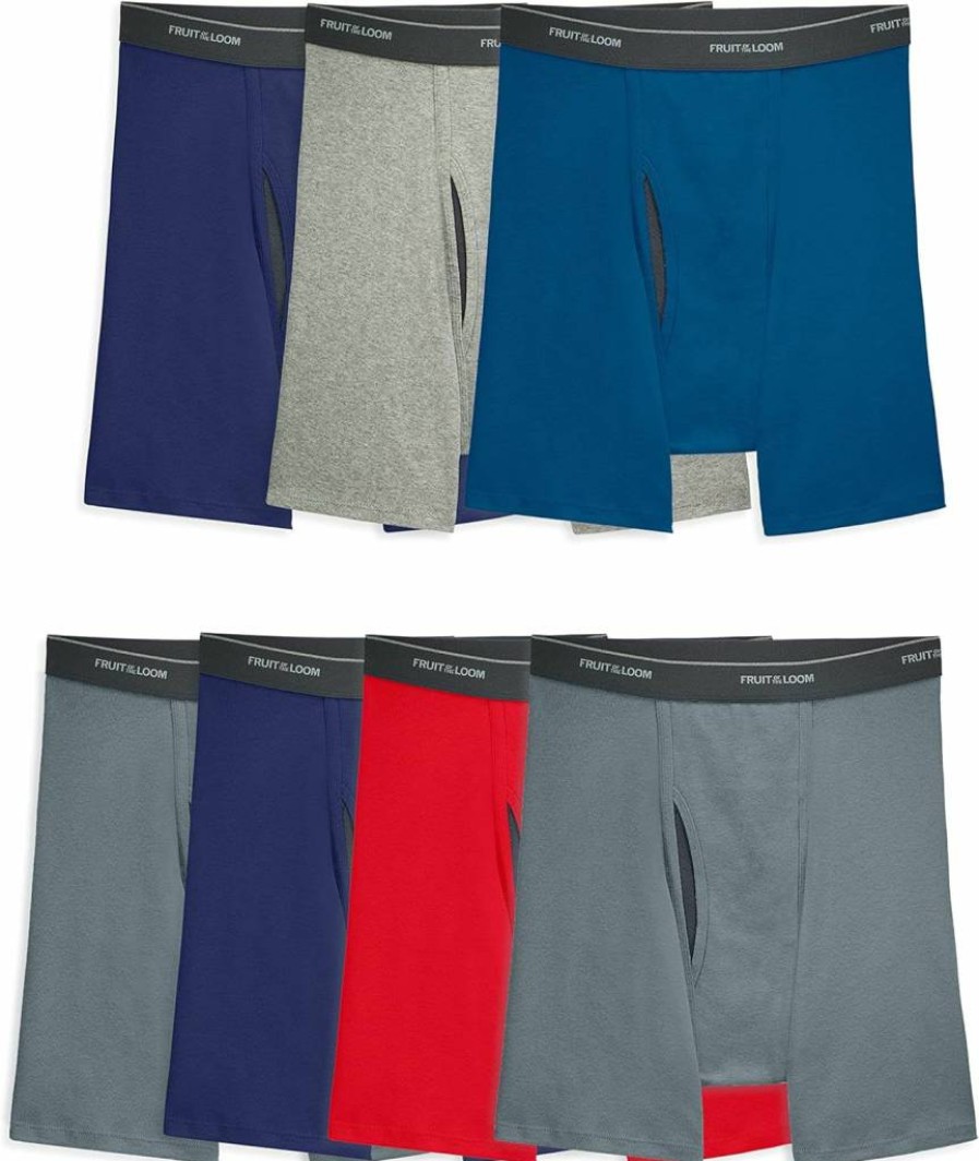 Fruit of the Loom Men's CoolZone Boxer Briefs - Moisture Wicking, Breathable Underwear Multipack (Assorted Colors)