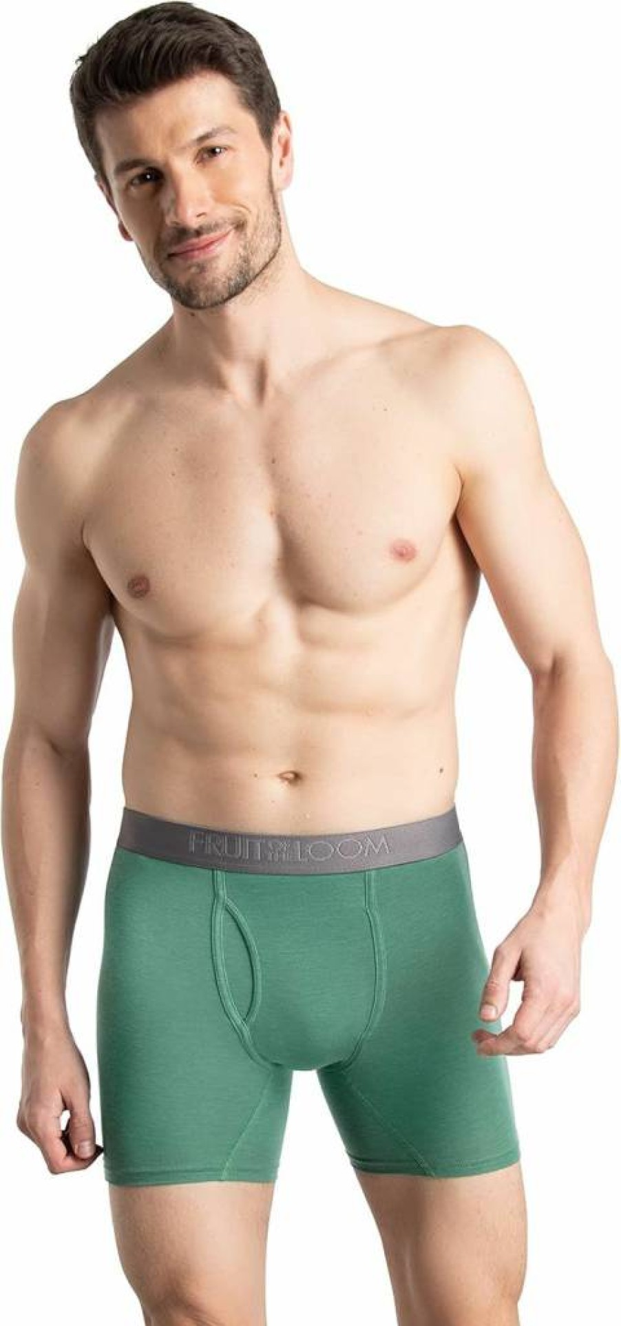 Fruit of the Loom Men's 360° Stretch Boxer Briefs - High Performance, Quick-Dry & Moisture-Wicking Underwear for Comfort & Support