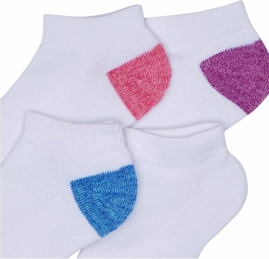 Fruit of the Loom Girls' Soft Comfort Everyday Socks - Essential Cushioned Footwear for Kids