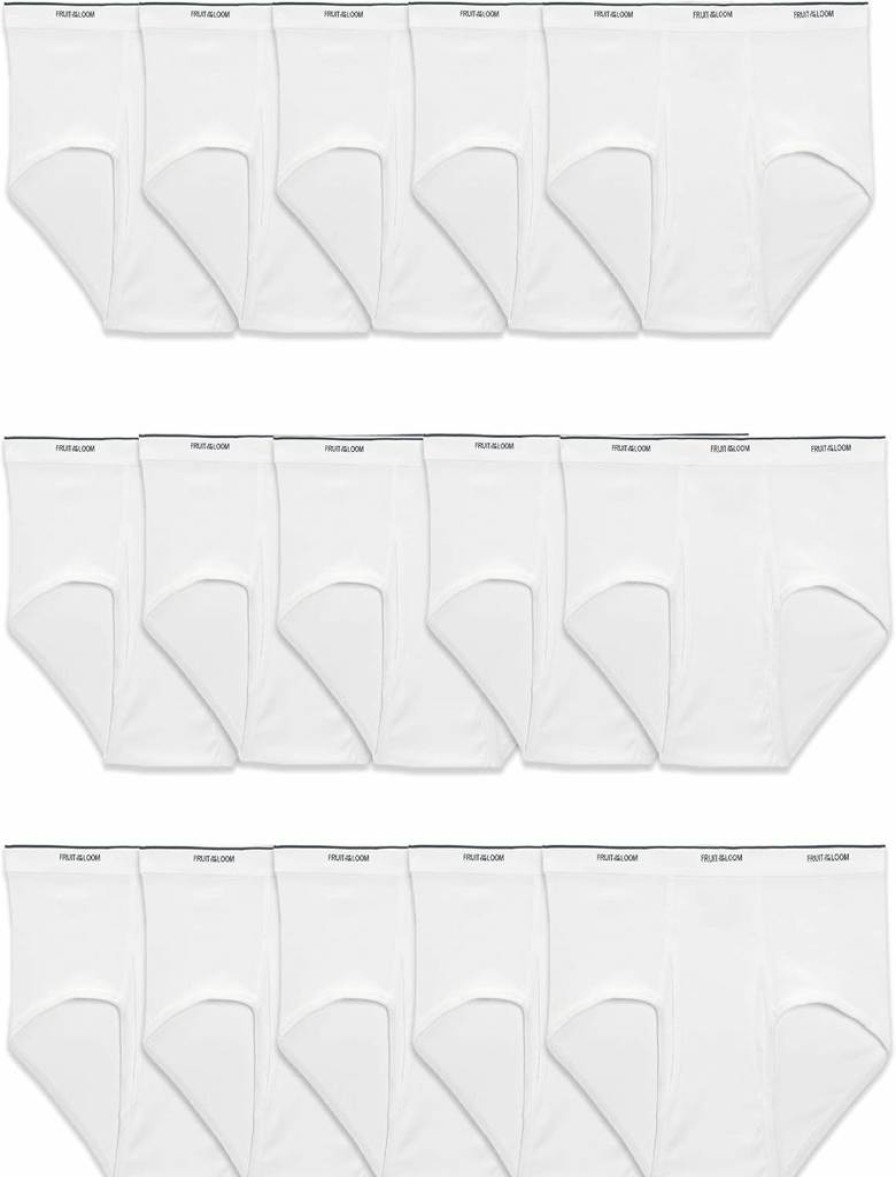 Fruit of the Loom Men's Cotton Breathable Tag-Free Moisture-Wicking Underwear Multipack - Assorted Colors