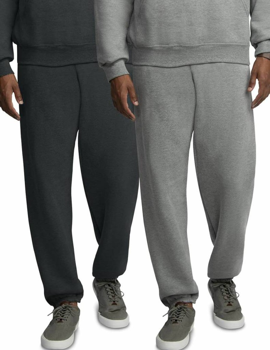 Fruit of the Loom Men's Relaxed Fit Fleece Sweatpants with Pockets - Moisture Wicking & Breathable Eversoft Fabric