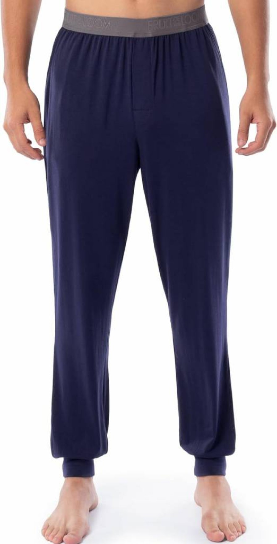 Fruit of the Loom Men's 2-Pack Stretch Jogger Pajama Pants for Comfortable Sleepwear