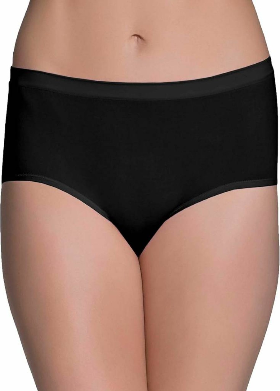 Fruit of the Loom Women's 360° Stretch Comfort Underwear - Regular & Plus Size Cotton Briefs