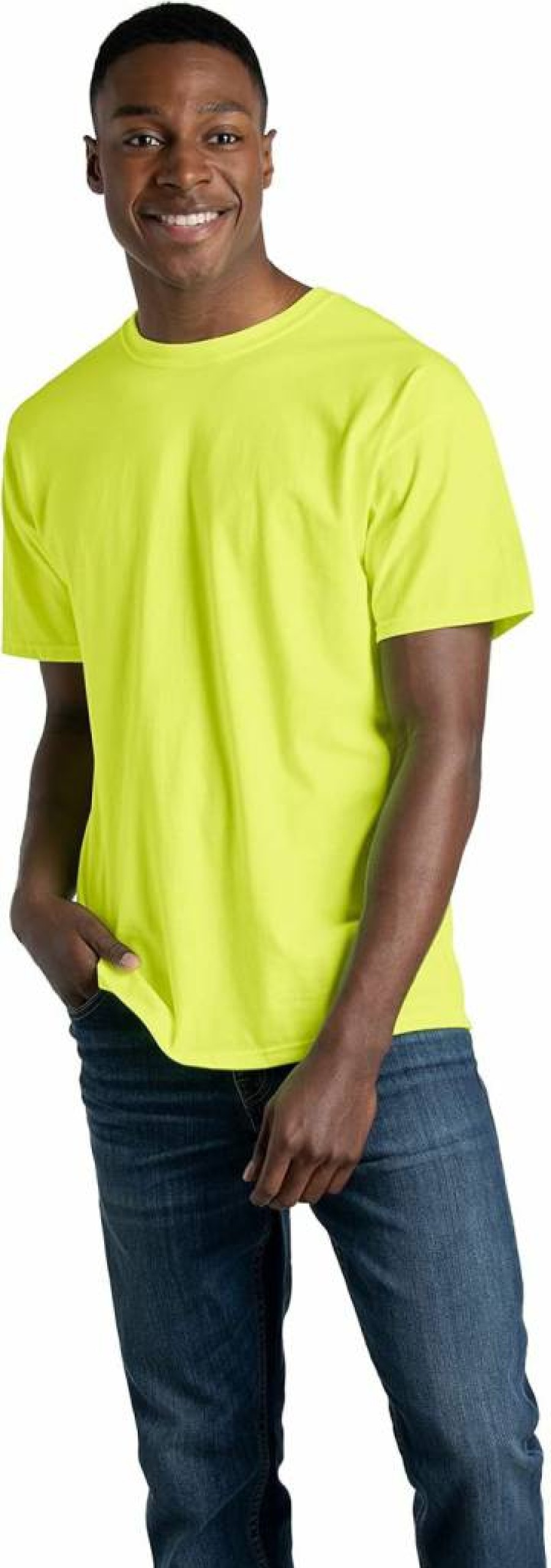 Fruit of the Loom Men's Eversoft Cotton T-Shirts - Breathable, Moisture-Wicking, Odor Control Tees for Men (Sizes S-4X)