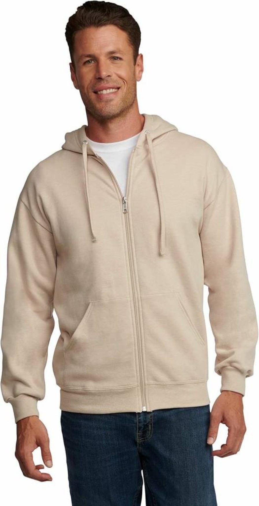 Fruit of the Loom Eversoft Fleece Hoodies for Men & Women - Moisture Wicking Pullover & Full Zip Sweatshirts, Breathable Comfort, Sizes S to 4X