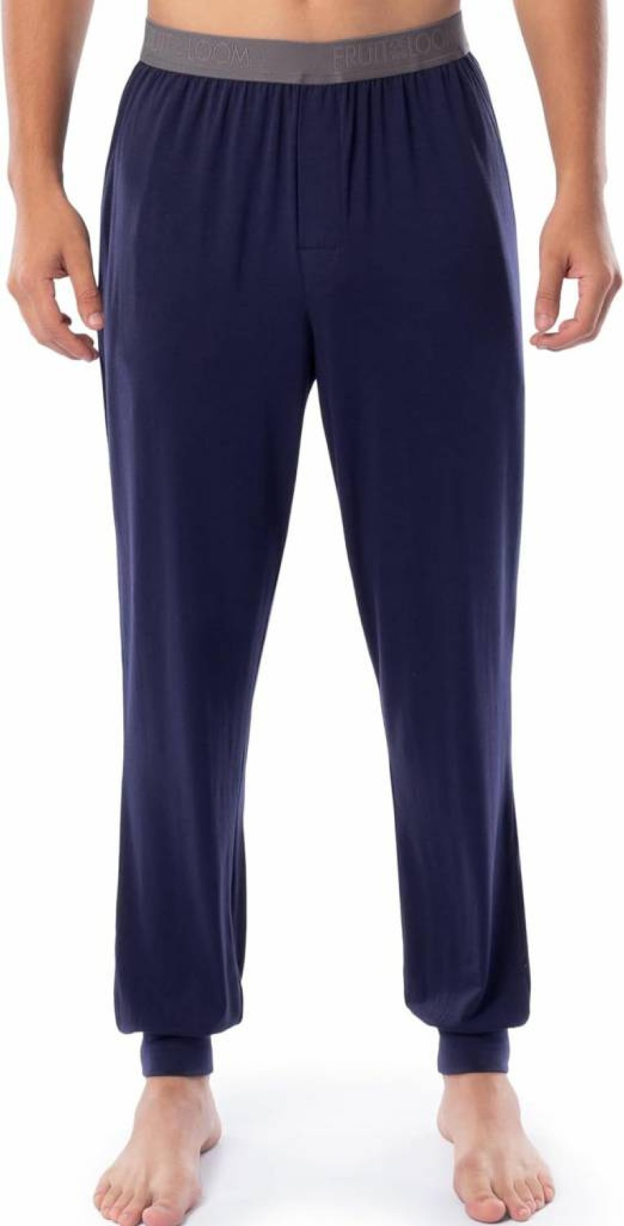 Fruit of the Loom Men's 2-Pack Stretch Jogger Pajama Pants for Comfortable Sleepwear