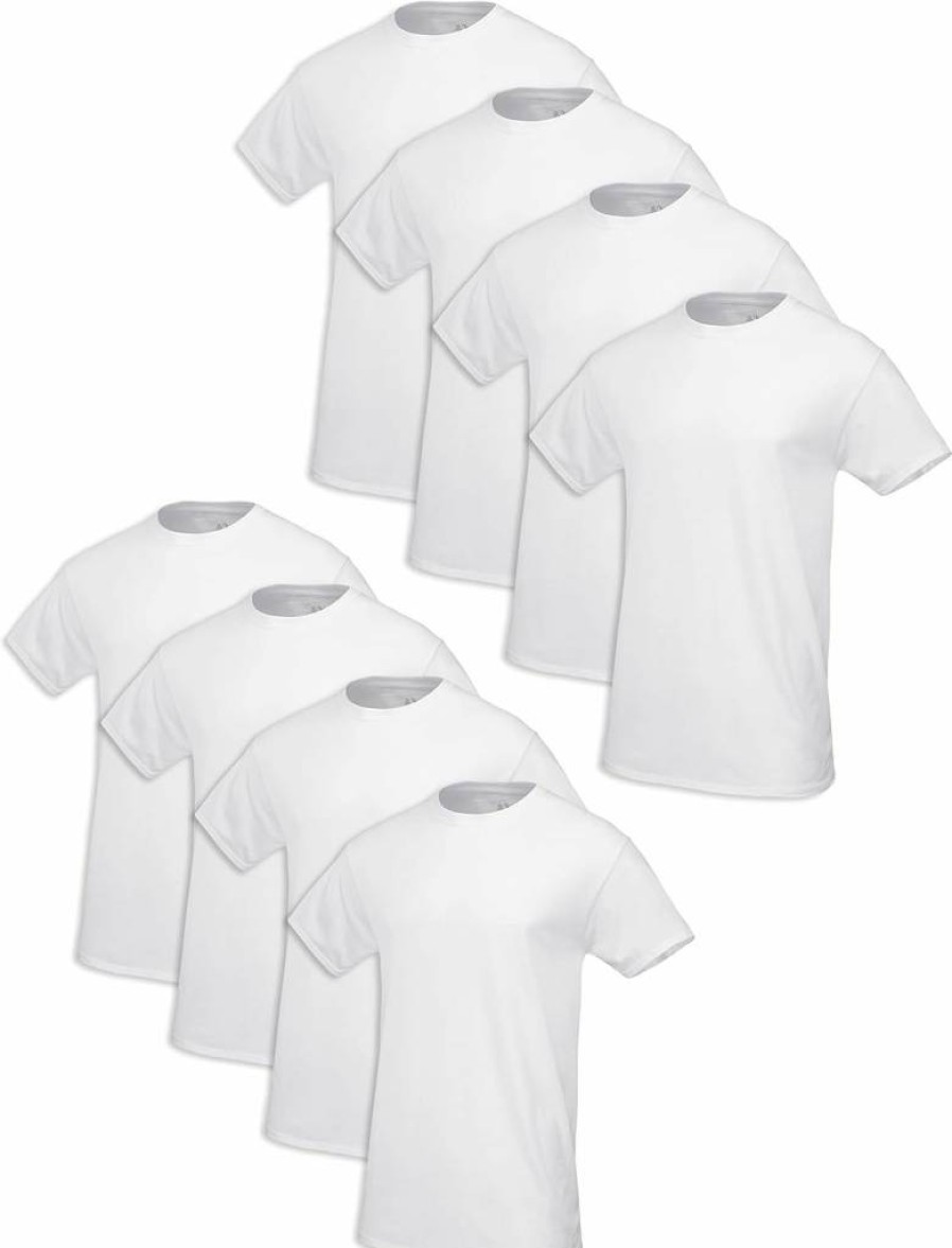 Fruit of the Loom Men's 100% Cotton Tag-Free Comfort Undershirts for Everyday Wear