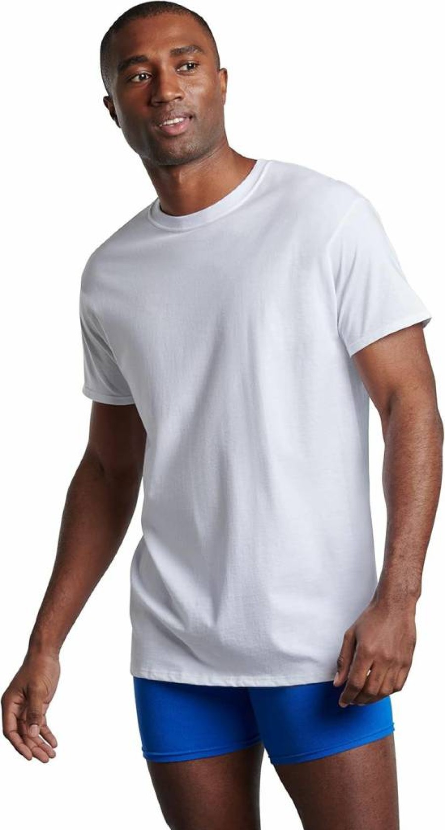 Fruit of the Loom Men's 100% Cotton Tag-Free Comfort Undershirts for Everyday Wear