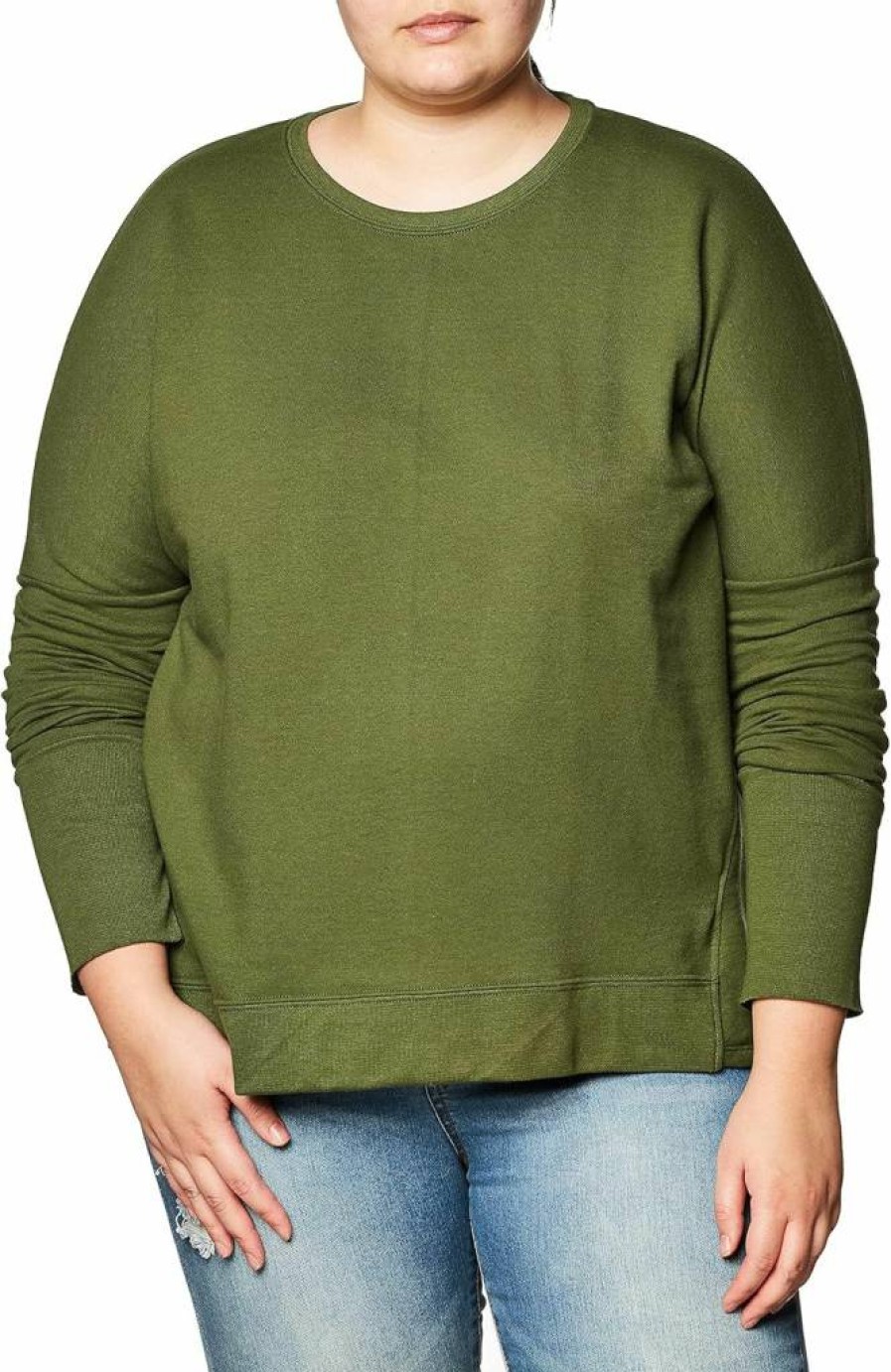 Fruit of the Loom Women's Long Sleeve French Terry Top - Essential Comfort Casual Wear