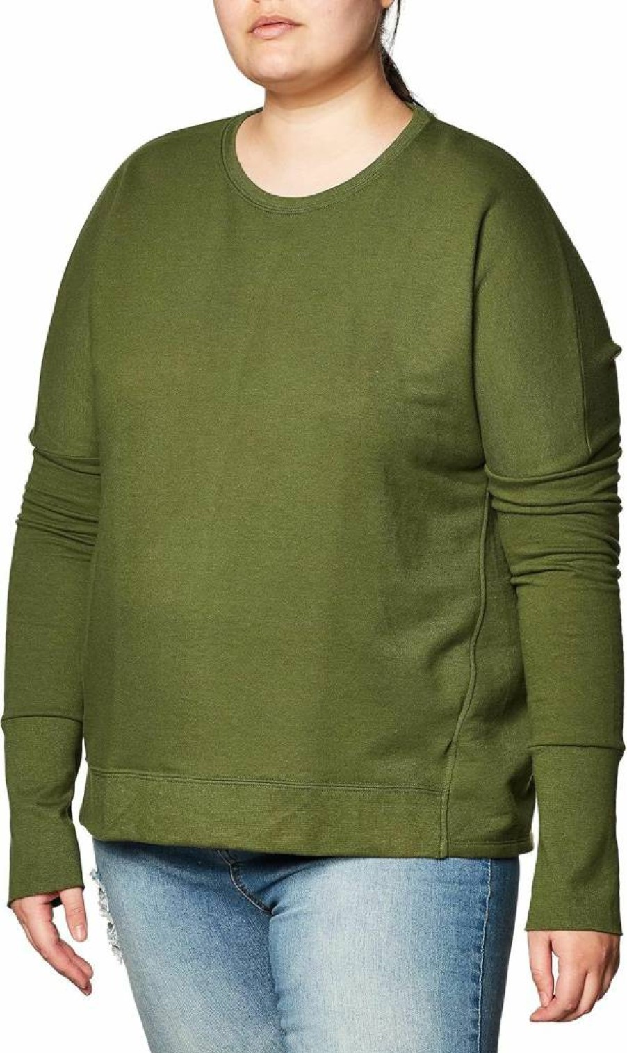 Fruit of the Loom Women's Long Sleeve French Terry Top - Essential Comfort Casual Wear