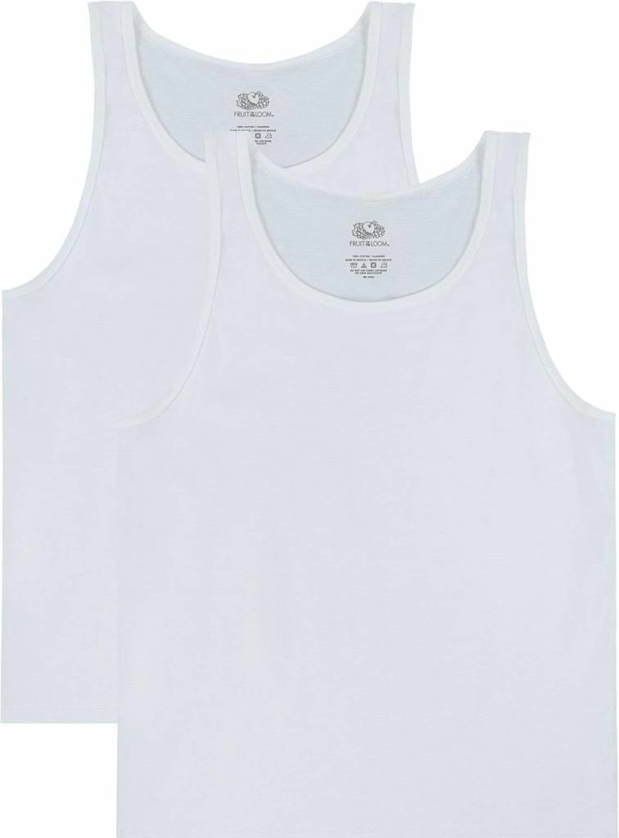 Fruit of the Loom Men's Moisture Wicking Cotton Sleeveless T-Shirt with Odor Control - Soft Breathable Athletic Undershirt