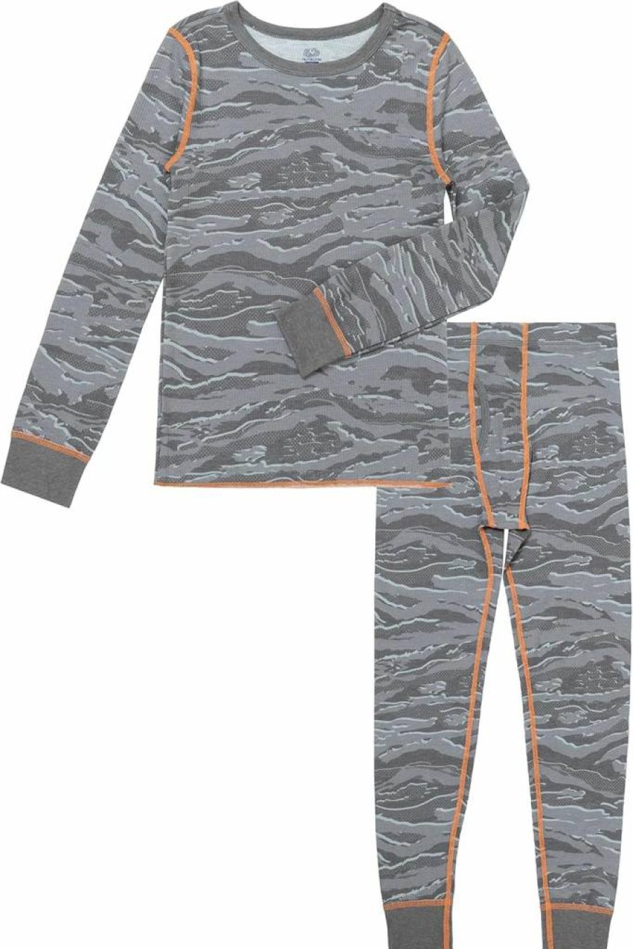 Fruit Of The Loom Boys' Thermal Underwear Set - Soft Waffle-Knit Winter Base Layer Top & Bottom