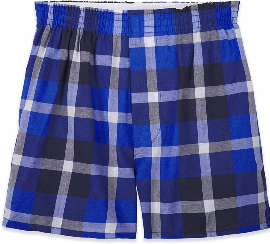Fruit of the Loom Boys' Comfortable Cotton Woven Boxer Shorts for Everyday Wear