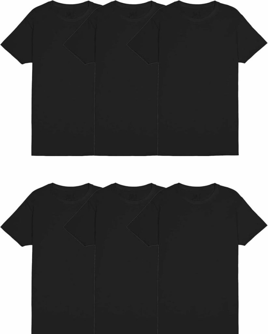 Fruit of the Loom Men's Moisture Wicking Crew Neck Undershirt Tag Free Big & Tall Sizes Available