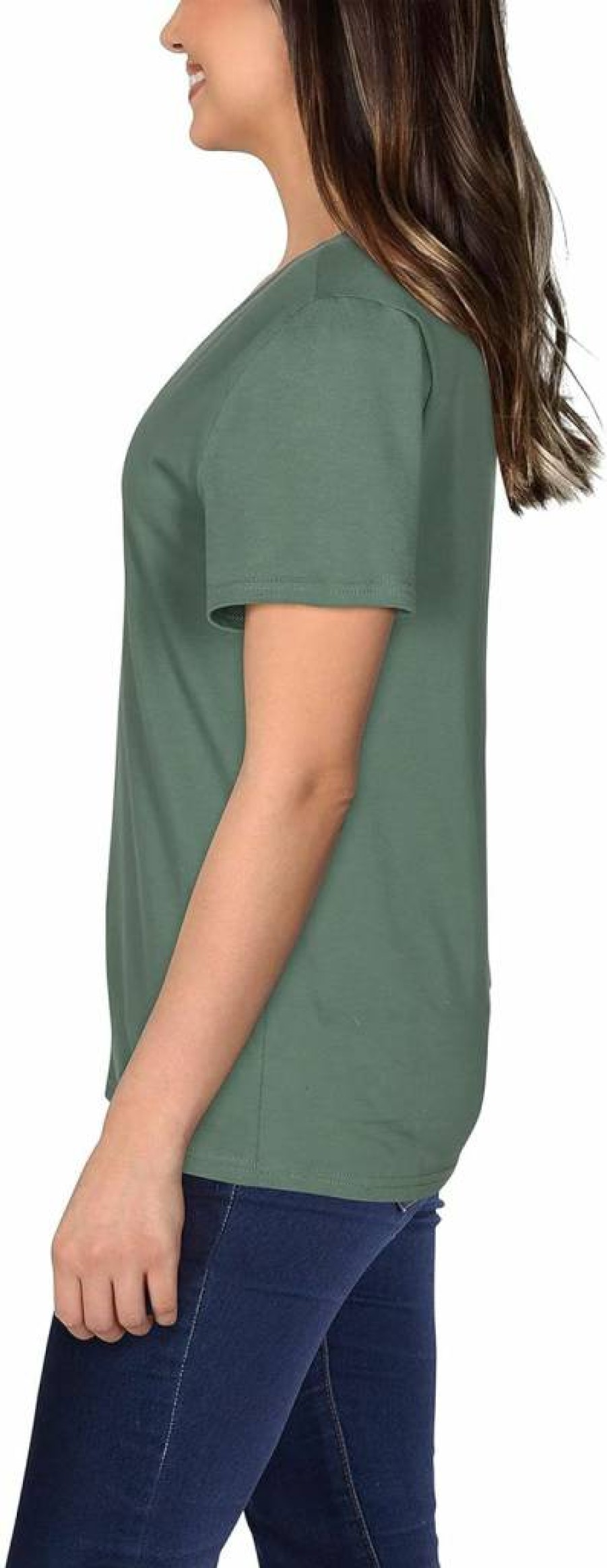 Fruit of the Loom Women's Pima Cotton Short Sleeve T-Shirt - Soft Comfort Crafted Tee
