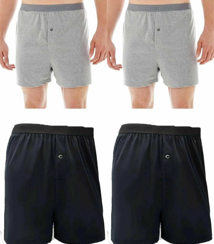Fruit of the Loom Men's Big & Tall ComfortSoft Tag-Free Underwear - Soft Breathable Cotton Boxer Briefs