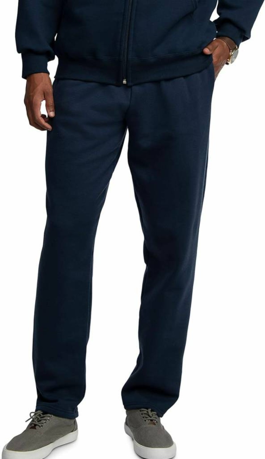Fruit of the Loom Men's Eversoft Fleece Sweatpants with Pockets - Moisture Wicking, Breathable Comfort Fit, Sizes S to 4X